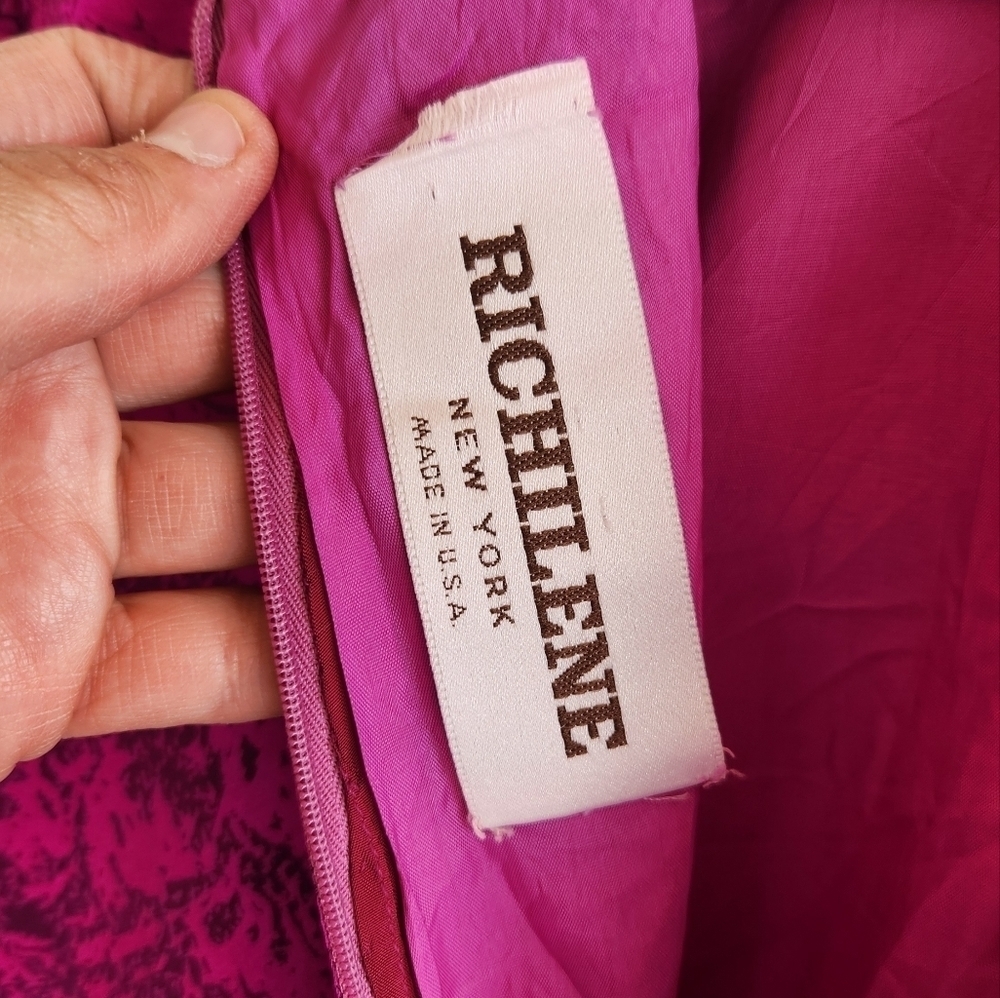 VINTAGE RICHILENE‎ GOURGUES FATHER DRESS - Picture 7 of 10